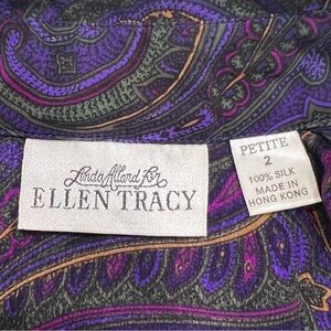 Vintage Ellen Tracy Paisley Button-Up Shirt